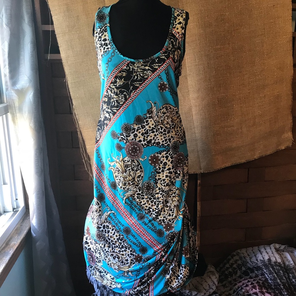 Bongo Print Maxi Dress